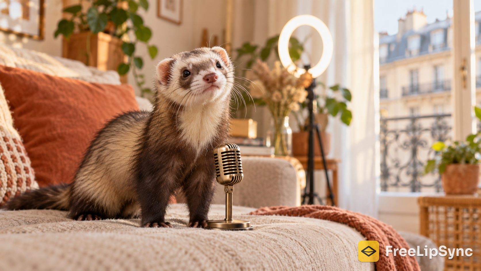 Comment mon furet est devenu une petite star des réseaux — à partir d'une simple photo, sans jamais le stresser